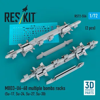 Plastikový model 1/72 MBD3-U6-68 multiple bombs racks (2 pcs.)