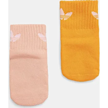 Pánské oblečení Dětské ponožky adidas Originals 2-pack JC8540 oranžová 22X, vel. 19/21
