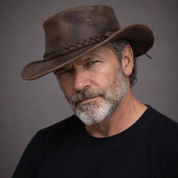 Klobouk Scippis Australský klobouk kožený Pathfinder Velikost: 61 cm (XL)