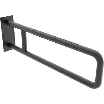 Madlo do koupelny Nimco Asistent - Madlo, délka 80 cm, matná černá BMUC 9080-90