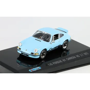 autíčko Centauria Porsche 911 Carrera RS 2.7 1973 modrá 1:43 - časopis s modelem Porsche 911 - kovová model