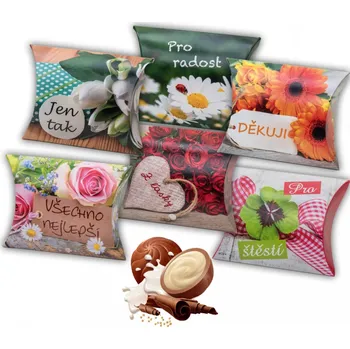 Bonboniéra _ Mléčné koule v dárkovém balení květy 48g 24ks