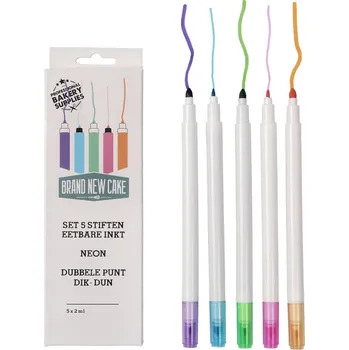 Potravinářské barvivo Jedlé fixy NEON – sada 5 ks BrandNewCake