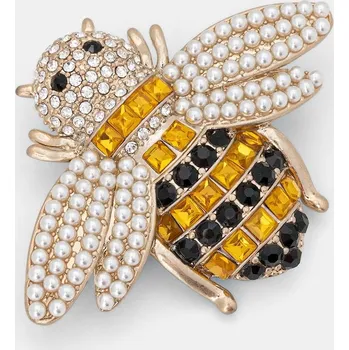 Brož Brož Weekend Max Mara ACRESPO 2615751024600 zlatá 10Y, vel. ONE SIZE