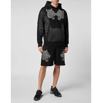 Pánská mikina Plein Sport Mikina 1719 Černá Regular Fit 3XL