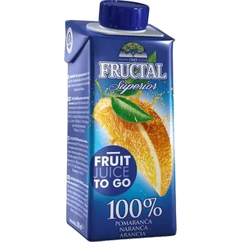 Superior šťáva pomeranč 100% 0,2l Fructal 387