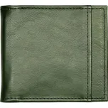 Papillon Pánská kožená peněženka No. 35 s kovovým klipem na bankovky-Tmavě zelená