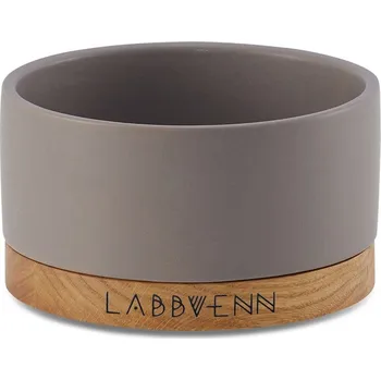 Miska pro psa Labbvenn Designová keramická miska Vuku Single Buffet - Cocoa-L