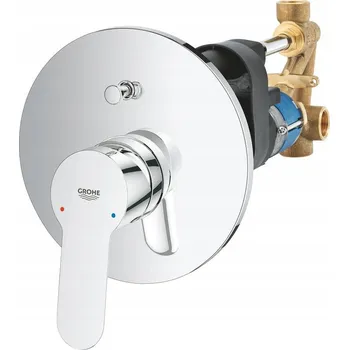 Vodovodní baterie Podomítková vanová baterie Grohe BauEdge, stříbrná