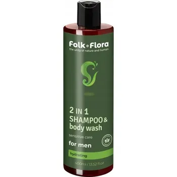 Koupelová kosmetika Beauty Jar Folk&Flora Hydratační šampon a sprchový gel pro muže