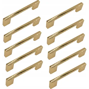 Nábytkové kování 10 x Nábytková úchytka zlatý chrom 96 mm úchytka na skříňku zásuvky pro nábytek