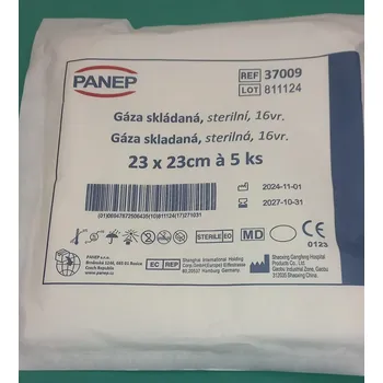 UV sterilizátor PANEP Gáza skládaná / longeta sterilní 23x23cm 16vrs. (5ks)