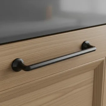 Nábytkové kování Giusti Úchytka LAMEGO / Černá matná 128 mm