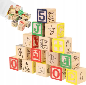 ostatní stavebnice STAVEBNICE DŘEVĚNÉ PÍSMENA ČÍSLA OBRÁZKY SKLÁDAČKA