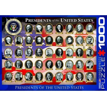 Puzzle Eurographics 1000dílné Puzzle EUROGRAPHICS 1000dílné Američtí prezidenti 6000-1432