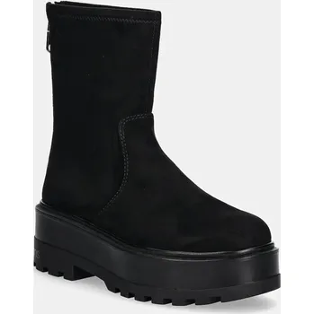 Dámské kozačky Nízké kozačky Calvin Klein Jeans FLATFORM ZIP MG SS YW0YW01602 černá 99X, EUR 41