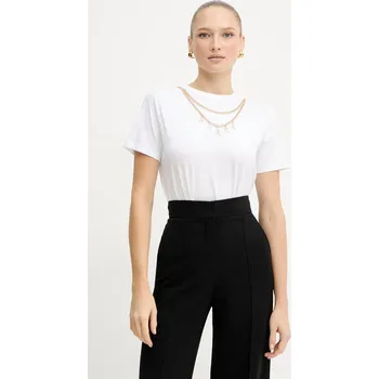 Pánské tričko Bavlněné tričko Silvian Heach BENSOULA GPA25130TS bílá 00X, vel. M