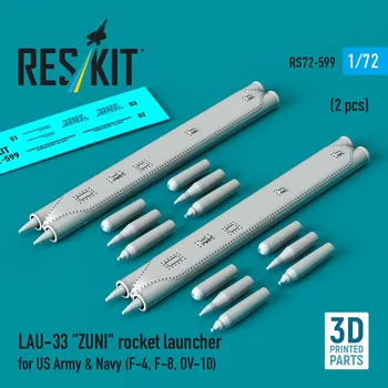 Plastikový model 1/72 LAU-33 ZUNI rocket launcher US Army&Navy (2x)