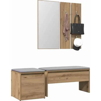 vidaXL Sada nábytku do předsíně kompozitní dřevo [3082044] Barva: dub artisan