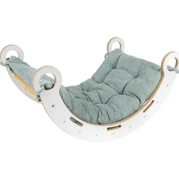 Dětská houpačka MeowBaby Dětská houpačka Snug Rocker s polštářem - Fresh Mint