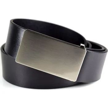 Opasek Papillon Pánský kožený opasek No.2 (35mm)-Černý / 100 cm