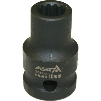 Ruční nářadí Hlavice nástrčné úderové 1/2", 12hranné, různé rozměry - ASTA Velikost: 8 mm