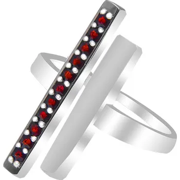 Prsten Český granát prsten stříbrný 121066 Velikost: 54