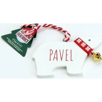 Vánoce Vánoční dekorace lední medvěd PAVEL
