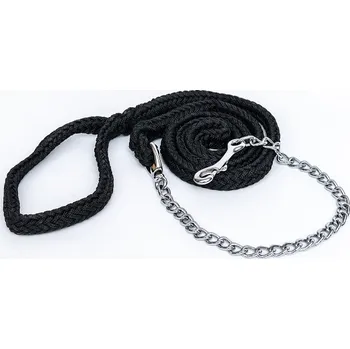 ManMat vodítko PLETENÉ s ŘETÍZKEM - modrá