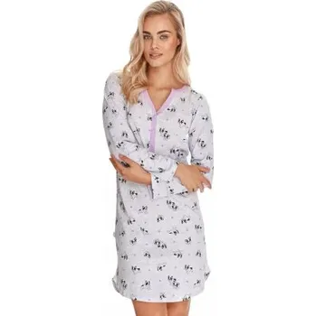 Dámské noční prádlo Dámská noční košile Livia 2574/21 TARO světlý melír XL