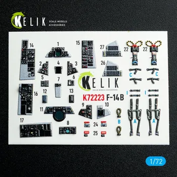Plastikový model 1/72 F-14B Tomcat - interior 3D (ACAD)