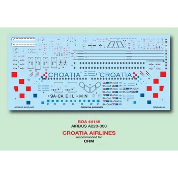 Plastikový model 1/144 Decals A220-300 Croatia Airlines (CRM)