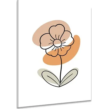 Obraz Dovido Obraz minimalistický květ na bílém pozadí No4