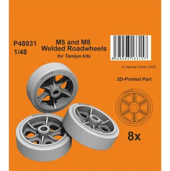 Plastikový model 1/48 M5 and M8 Welded Roadwheels (TAM) 3D Printed