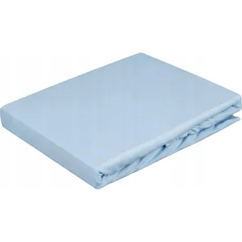 Prostěradlo PROSTĚRADLO SVĚTLE MODRÉ 200x220cm + 30cm S GUMOU BAVLNA 100% PEVNÉ