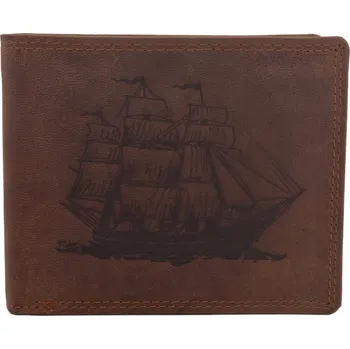 Peněženka Pánská peněženka MERCUCIO světlehnědá vzor 42 loď 2911908