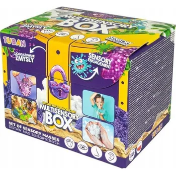 kreativní sada Sada senzorických hmot TUBAN – sliz, písek, sníh, krystaly