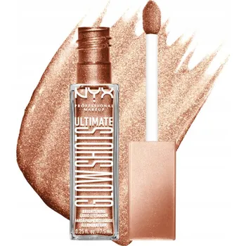 Přípravek na oči NYX Professional Makeup Ultimate Glow Shots Tekuté oční stíny Golden Goji 7,5 ml