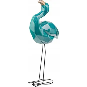 Obraz Keramický Plameňák tyrkysový 55 cm