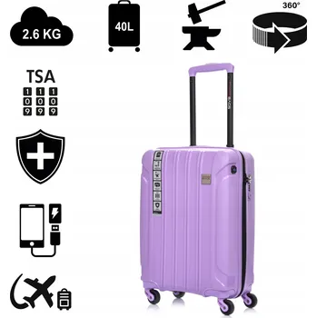 SwissBags Kabinový kufr z tvrdého polypropylenu Tourist 40 l