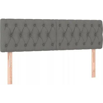 Stylové čelo postele nastavitelné Taupe 144x7x78/88 cm Látka