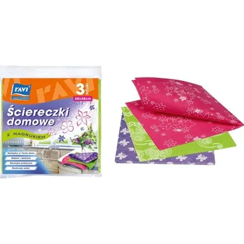 Utěrka Bavlna Utěrka Ravi v balení ks 3 kusech, vícebarevné