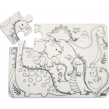 Puzzle DINOSAURS PUZZLE FUNNY MAT STRIGO