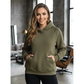 Dámská mikina Pohodlná dámská mikina VSB BASIC v khaki barvě, VELIKOST L/XL