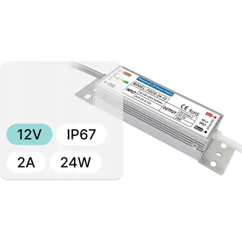 IP kamera Vodotěsný napájecí zdroj FG 24W 12V 2A IP67