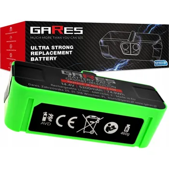 Akumulátor Gares pro iRobot Roomba 800 890 891 895 896 899 14,4V 5,2Ah