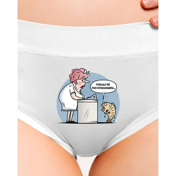 Souprava dámského spodního prádla Bastard Strouhanka dámské kalhotky White