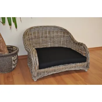 Pelíšek pro psa Pohovka pro psa ratan kubu 2