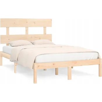 Postel Čalouněná dvoulůžková postel VidaXL 120x200 cm, odstíny hnědé