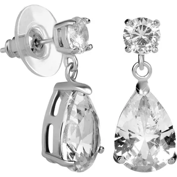 Náušnice Jiskřivé náušnice s čirými krystaly Troli